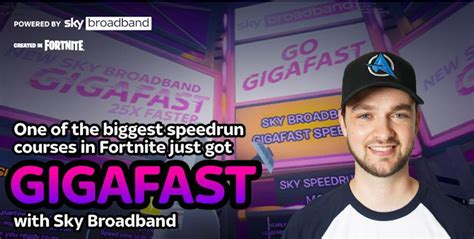 Sky Broadband Joins Forces With Fortnite For ‘gigafast Speedrun The Drum