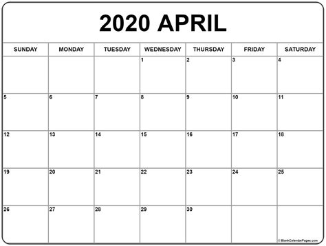 Blank Monthly Calendar Printable 2020 Bills Schedule Example Calendar