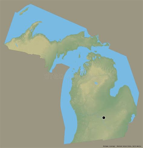 Michigan Relief Map Stock Illustration Illustration Of Nation 5567467