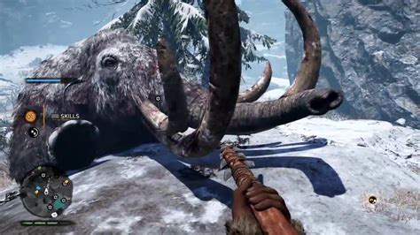 Far Cry Primal Killing The Bloodtusk Mammoth Youtube