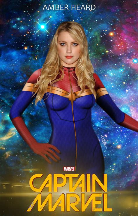 Captain Marvel Amber Heard By Tiagosant3 On Deviantart
