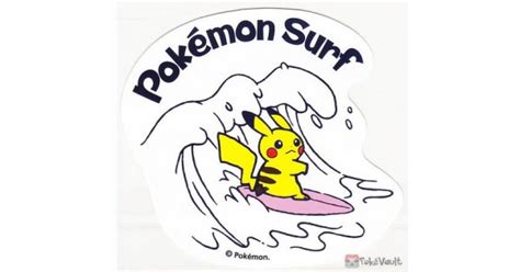 Pokemon Center 2019 Pokemon Surf Campaign Pikachu Large Sticker Version 2