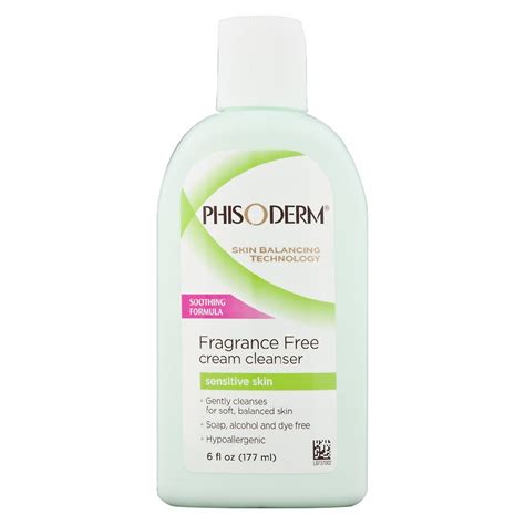 Phisoderm Fragrance Free Cream Cleanser Sensitive Skin Walgreens