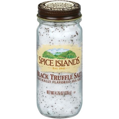 Spice Islands Black Truffle Salt Naturally Flavored Sea Salt Shaker 4