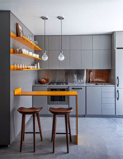 35 Outstanding Small Kitchen Studio Designs For Comfort