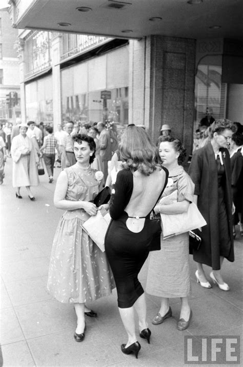Vikki Dougan In Black Backless Dress On The Streets Of Hollywood In 1957 The Series Photo That