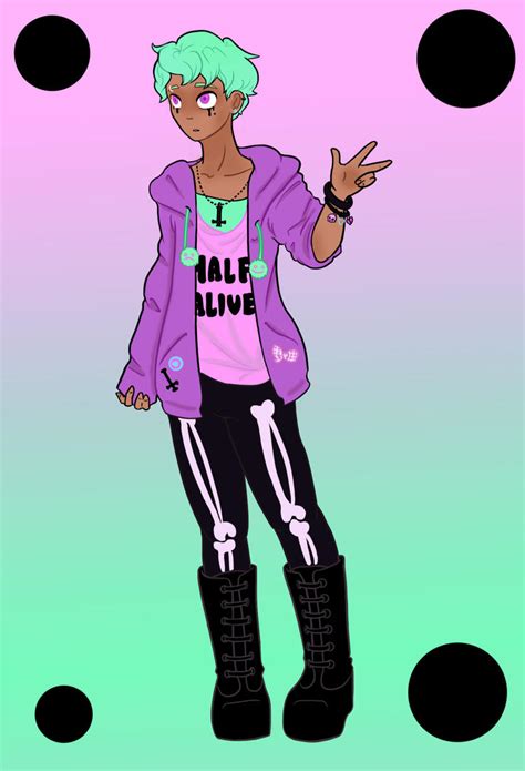 Pastel Goth Boy By Arcana Bean On Deviantart