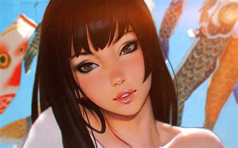 I Love Papers Bd64 Liya Girl Asian Sexy Art Illustration Flare