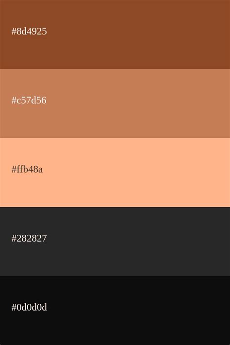 Paleta De Cores Marrom E Bege
