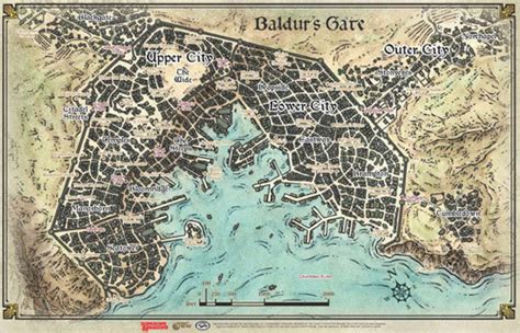 Dandd 5e Rpg Baldurs Gate Map Roleplaying Games Miniature Market