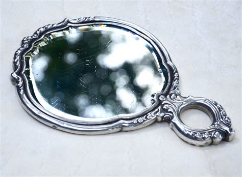 tiffany and co mirror sterling silver repousse victorian antique etsy