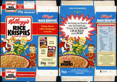 How do you decide which. UK - Kellogg's - Rice Krispies single portion cereal box ...