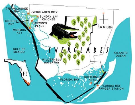 Image Result For Everglades Map Wetlands Everglades National Park