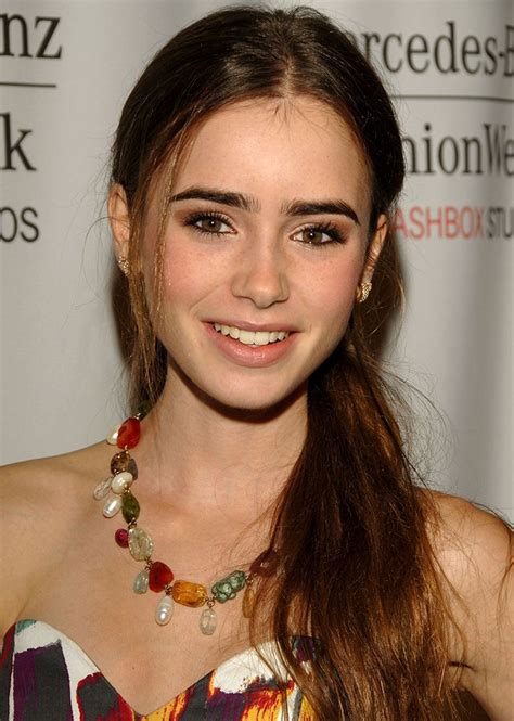 Lily Collins Beauty Evolution Spring 2009 Mercedes Benz Fashion Week Lily Collins Hair Lily