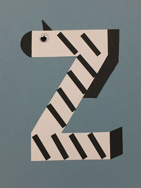 Z Is For Zebra Letter Z Crafts Letter A Crafts Zebra Art