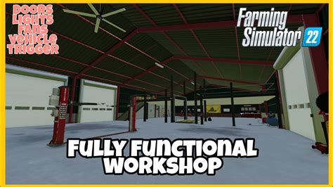 New Fs Mods Fully Functional Workshop Emr Xl Shop Farming
