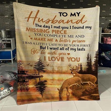 To My Husband Blanket Fleece Sherpa Woven Blankets Gifts For Etsy