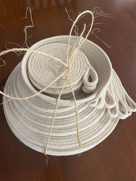 Rope Placemats Trivets Bowl With Coasters Etsy
