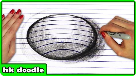 How to draw step by step drawing tutorials. How To Draw an Amazing 3D Optical Illusion - Easy Step by Step 3D Art Drawing Tutorial for Kids ...