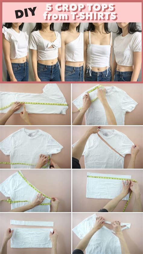 crop top from t shirt 6 easy upcycle projects diy clothes refashion fashion sewing