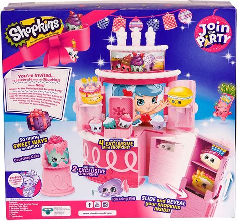 Shopkins Join The Party Birthday Cake Surprise Playset 4 Mini Shopkins