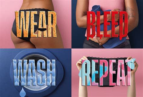 Libra Says ‘wear Bleed Wash Repeat In New Underwear Campaign Via Cumminsandpartners Campaign