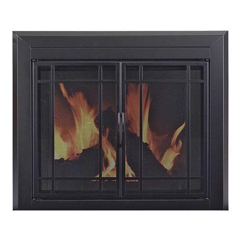Certain fireplaces require the use of approved doors. Pleasant Hearth Easton Fireplace Glass Door — For Masonry ...