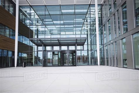 Entrance Of A Modern Office Building Stock Photo Dissolve