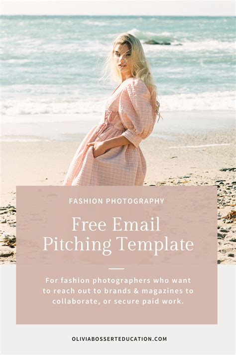 Free Email Pitching Template Designed For Fashion Photographers To Help