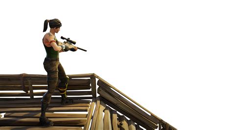 Sniper On Stairs Fortnite Thumbnail Template Png Image Purepng Free