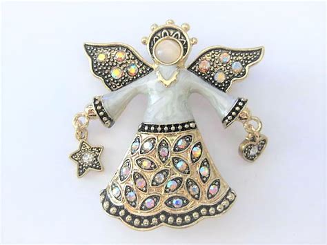 Winged Aurora Borealis Angel Brooch Pin By Kenneth Cole
