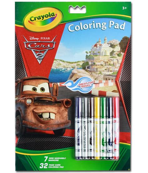 4.5 out of 5 stars 64 ratings. Crayola Disney Cars 2 Coloring Pad - Buy Crayola Disney ...