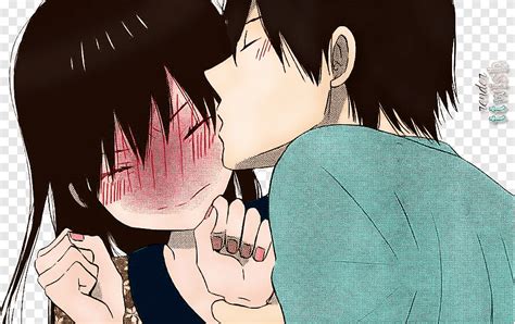 Akkumulation Opfern Bluse Anime Boy Kissing Girl On Cheek Endlos Mutter