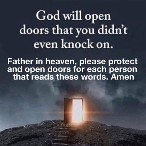 God Will Open Doors