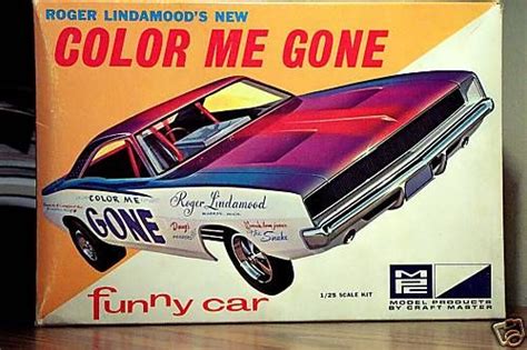 Mpc Roger Lindamoods New Color Me Gone Funny Car Box Art Saw Him At