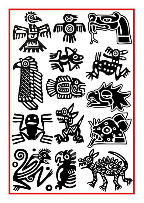 Aztec Symbols S Mbolos Aztecas S Mbolos Mayas Aztecas Dibujos The