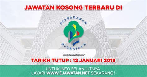 Jawatan kosong terkini perbadanan putrajaya 2012. Perbadanan Putrajaya (PPj) - 10 Januari 2018 - JAWATAN ...