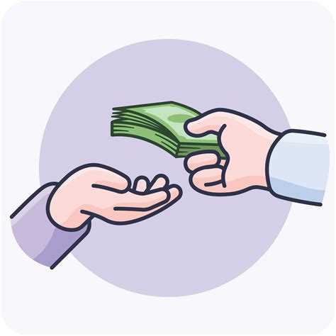 Handing Over Money To Other Cash In Hand Income Concept 13387590