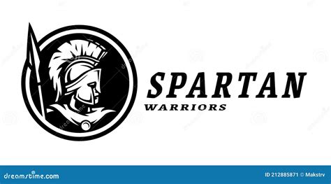 Spartan Warriors Sport Logo Emblem Vector Illustration Stock Vector