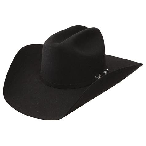 Resistol 6X Black USTRC Pre-Creased Felt Cowboy Hat | Felt cowboy hats, Cowboy hats, Cowboy