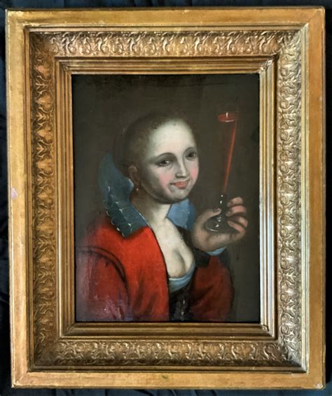 Fine Th Century Dutch Flemish Old Master Tronie Oil On Panel Portrait