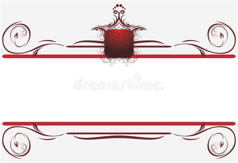 Decorative Borders For Card Title Stock Vector Illustration Of