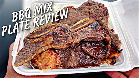 BBQ Mix Plate Review L L Hawaiian Barbecue YouTube