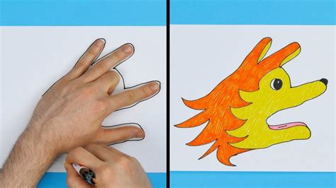 4 Fun And Easy Diy Hand Drawings For Kids