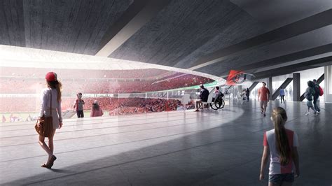 En is er ruimte voor bedrijven die innoveren op het gebied van sport. Design: Feyenoord City - StadiumDB.com