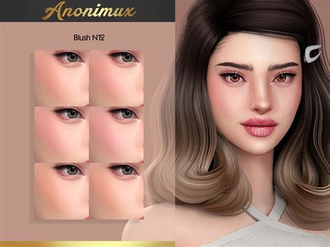 The Sims Resource Blush N12 Makeup Cc Sims 4 Cc Makeup Face Makeup