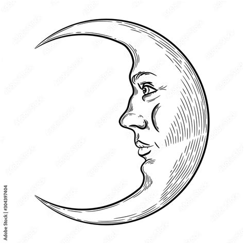 Obraz Vector Hand Drawn Illustration Of Sun And Moon Symbols Sketch