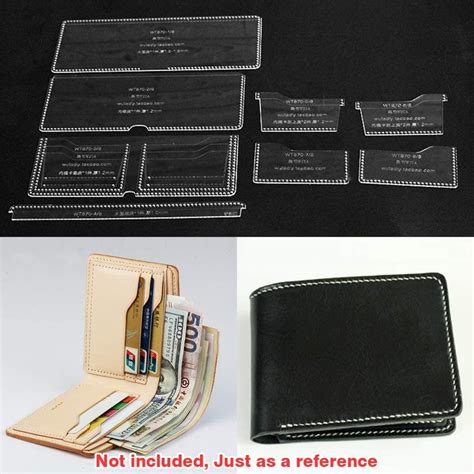 wuta leather acrylic template for men s bifold diy wallet pattern wt870 uk kitchen