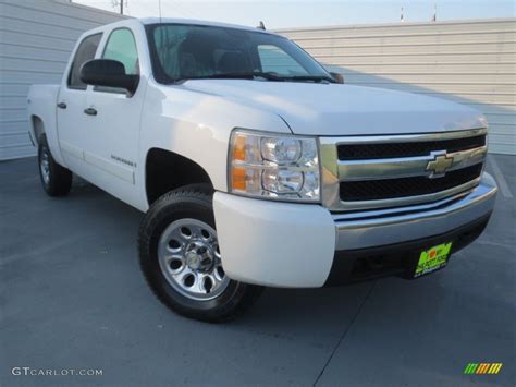 2008 Summit White Chevrolet Silverado 1500 Ls Crew Cab 4x4 76224192 Car Color