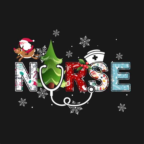Santa Nurse Christmas Nursing Funny T Christmas T Shirt Teepublic